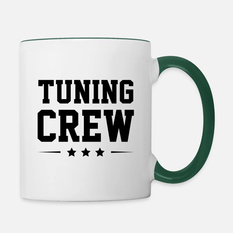 Tuning Crew - Contrasting Mug - white/dark green