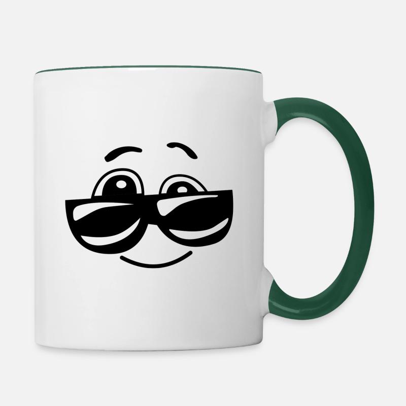comic - Contrasting Mug - white/dark green
