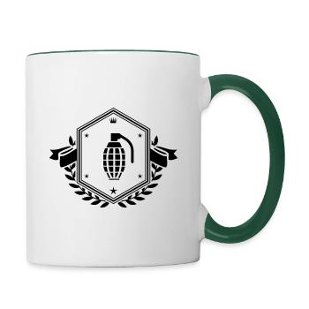 Grenade Crest - Contrasting Mug - white/dark green - Right