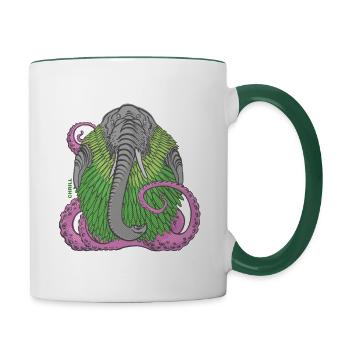 Critter - Contrasting Mug - white/dark green - Right