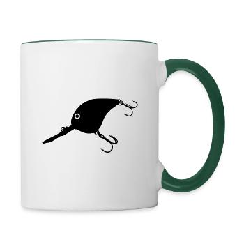 Chemise Enduite Predator Art - Mug contrasté - blanc/vert foncé - Droite