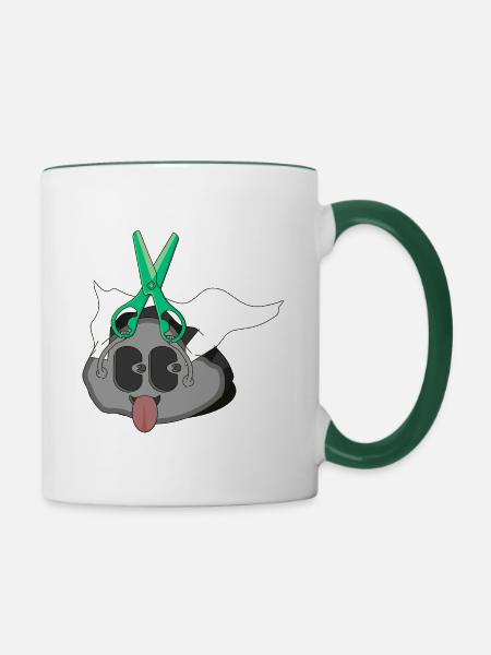 EINHEIT - Tasse zweifarbig - Weiß/Dunkelgrün