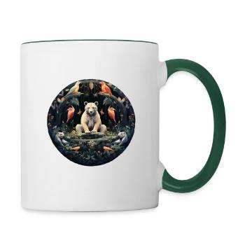 Harmony Circle - Contrasting Mug - white/dark green - Right