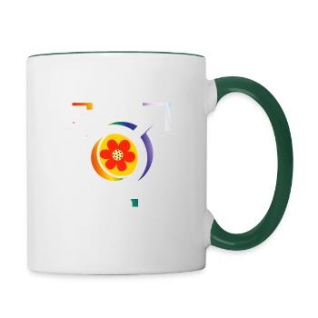 Transgender and LGBTQ+ - Contrasting Mug - white/dark green - Right