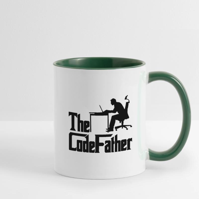 The Codefather Programmer Coder Developer Software Tasse zweifarbig