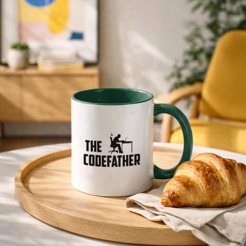 The Codefather Programmer Coder Developer Software Tasse zweifarbig