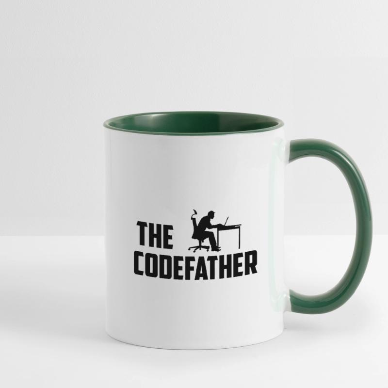 The Codefather Programmer Coder Developer Software Tasse zweifarbig
