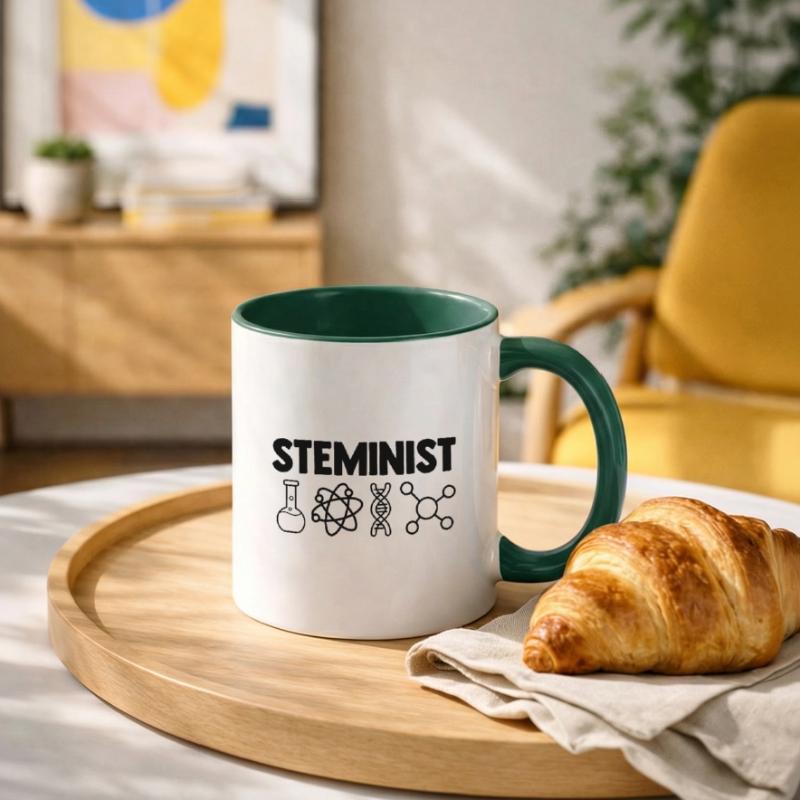 Steminist Software Developer Coder Nerd Conmputer Tasse zweifarbig