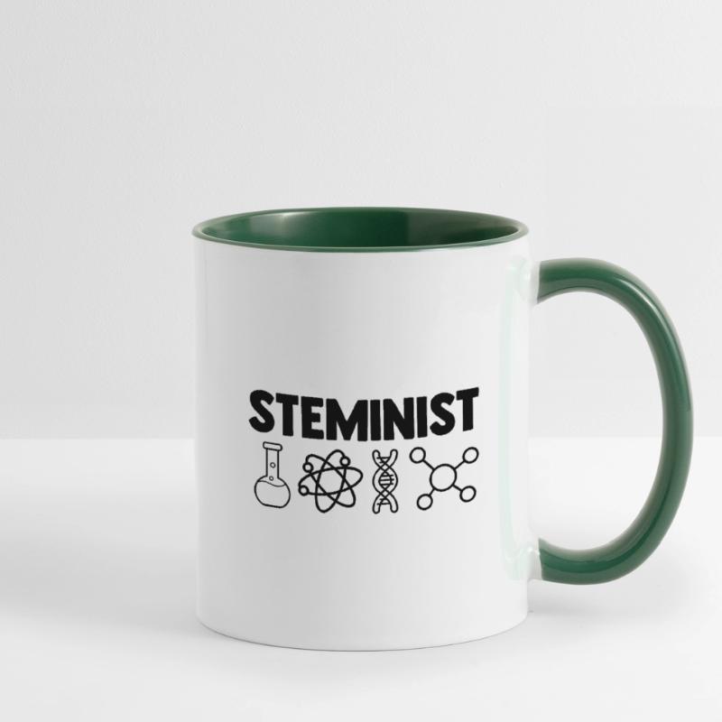 Steminist Software Developer Coder Nerd Conmputer Tasse zweifarbig