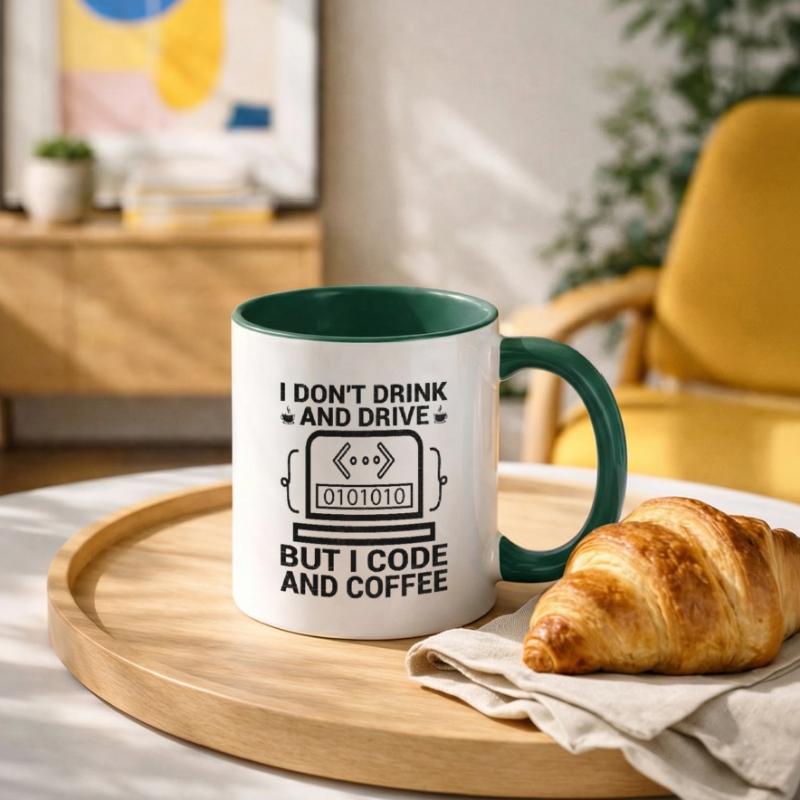 Café Codage Programmeur Codeur Développeur Nerd Coff Mug contrasté