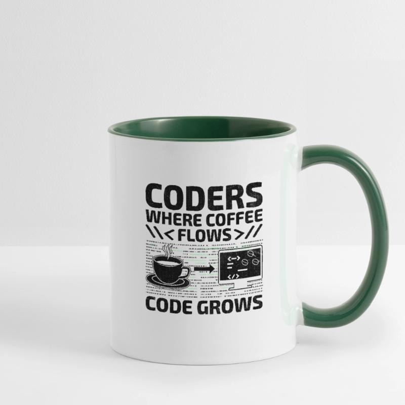 Kaffee-Codierung Programmierer Programmierer Entwickler Nerd Coff Tasse zweifarbig