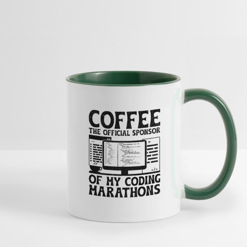 Kaffee-Codierung Programmierer Programmierer Entwickler Nerd Coff Tasse zweifarbig
