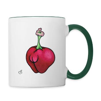 Sakura - Contrasting Mug - white/dark green - Right