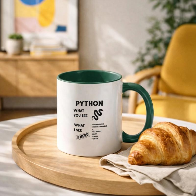 Programmation Python Mug contrasté