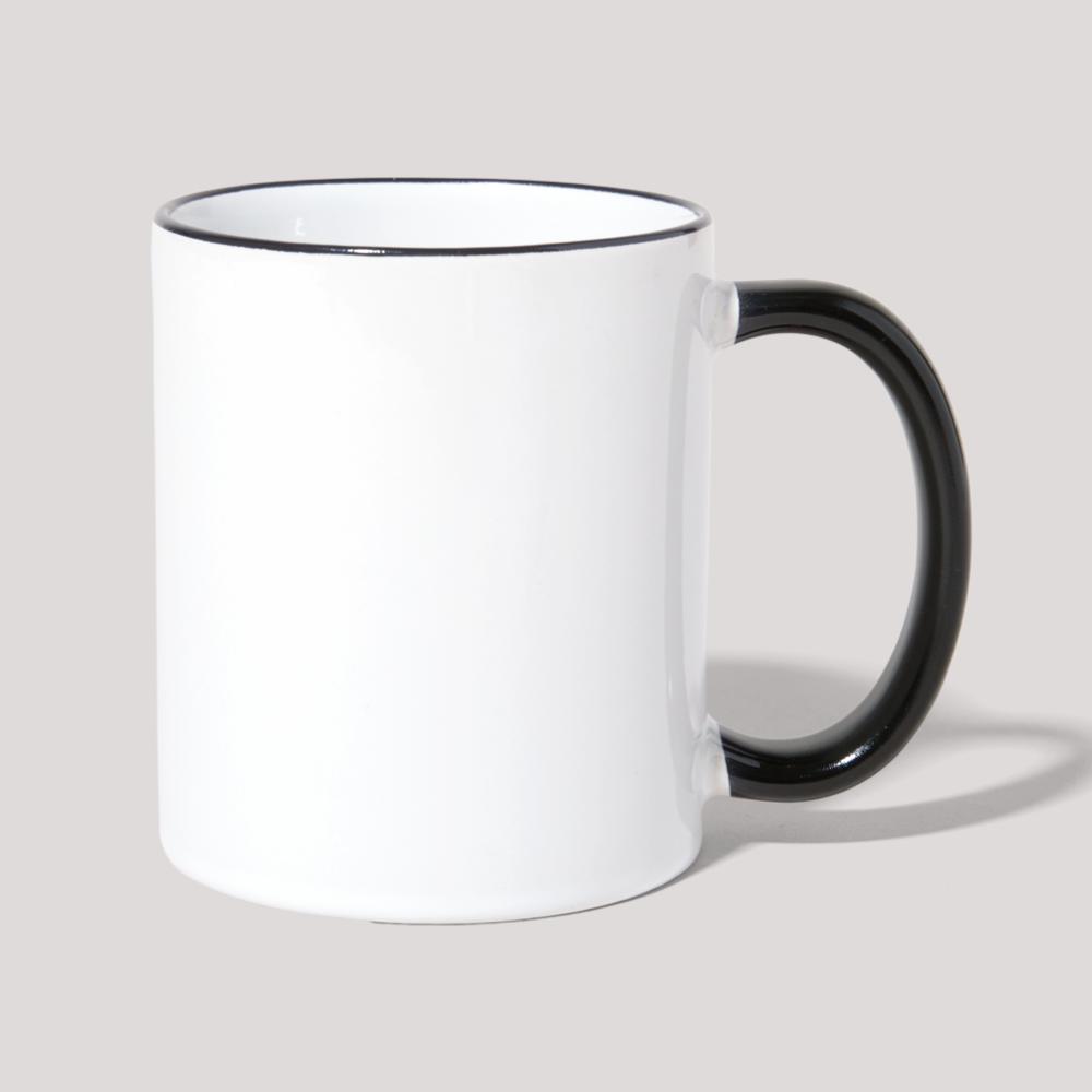 Aegishjalmur - Tasse zweifarbig Weiß/Schwarz
