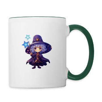Magic Guardian of the Stars - Tasse zweifarbig - Weiß/Dunkelgrün - Rechts