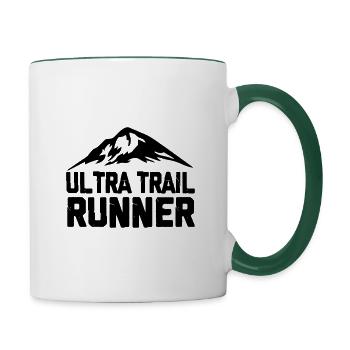 trail running - Contrasting Mug - white/dark green - Right