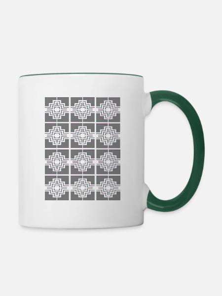 Neuer Typ - Tasse zweifarbig - Weiß/Dunkelgrün