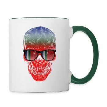 Republic of Maluku Selatan - Contrasting Mug - white/dark green - Right