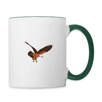 Eagle Eagle Bald Eagle - Contrasting Mug - white/dark green - Right