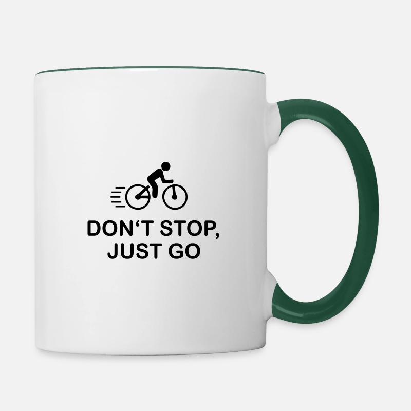 Bicycle - Contrasting Mug - white/dark green