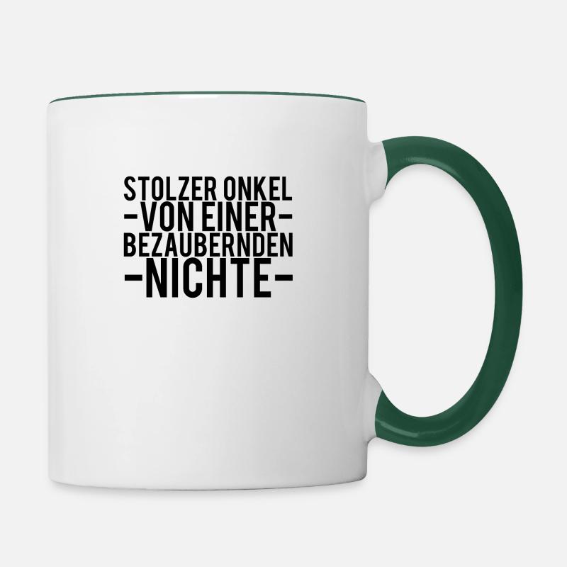 uncle - Contrasting Mug - white/dark green