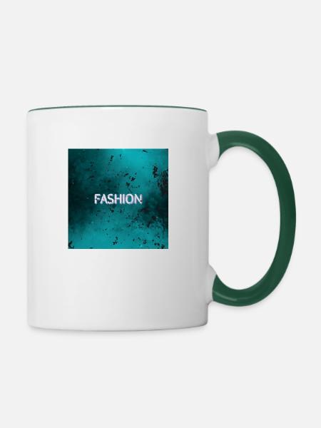 Mode Mode - Tasse zweifarbig - Weiß/Dunkelgrün