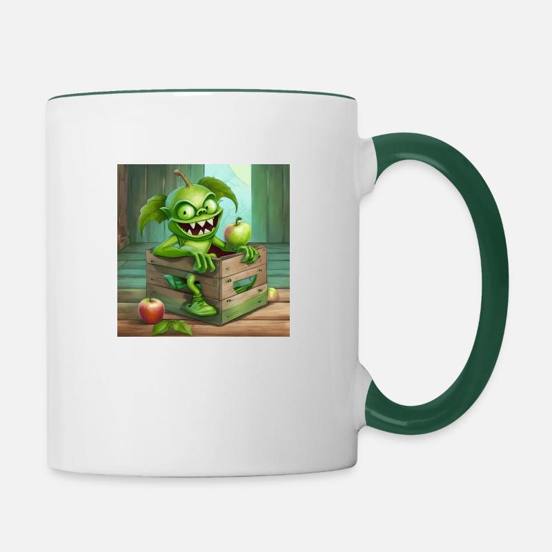 Goblin - Contrasting Mug - white/dark green