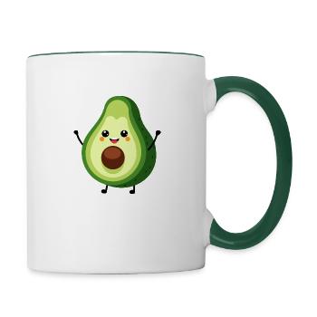 Avocado - Contrasting Mug - white/dark green - Right