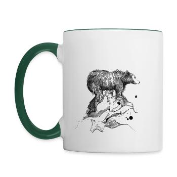 guard - Contrasting Mug - white/dark green - Left