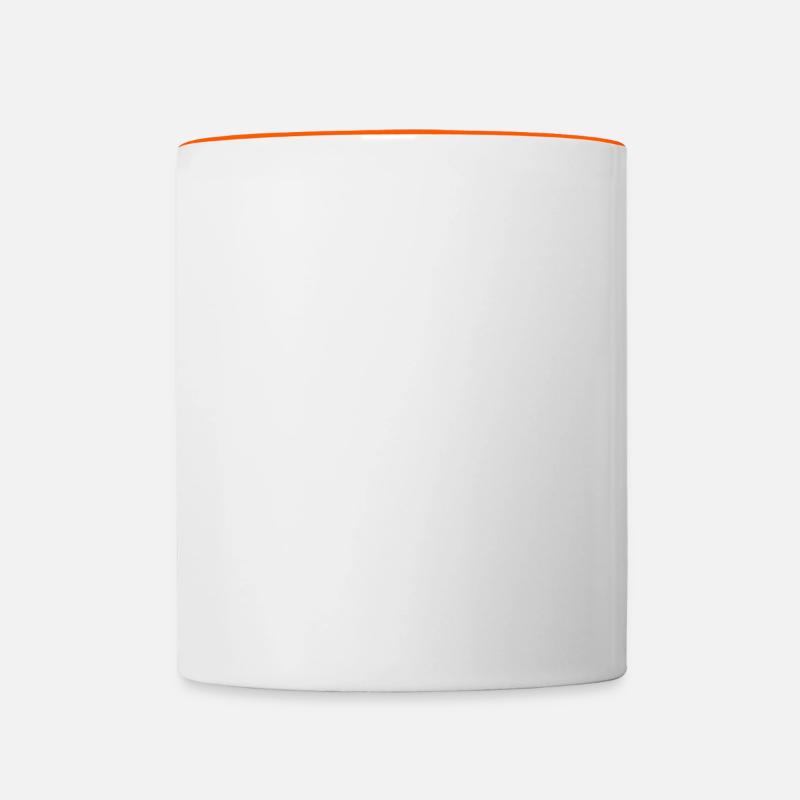 Computer Experte (Sächsische-Mundart-Edition) - Tasse zweifarbig - Weiß/Orange