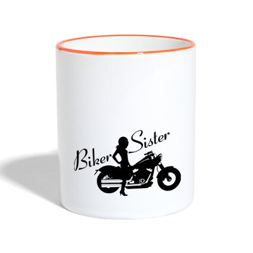 Biker Sister - Custom bike - Kaksivärinen muki
