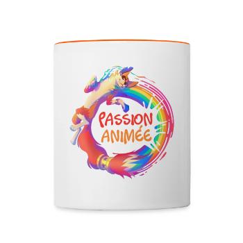Astrarcenciel Passion Animée - Mug contrasté - blanc/orange - Devant