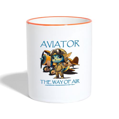 AVIATEUR (avion, aviation) - Mug contrasté