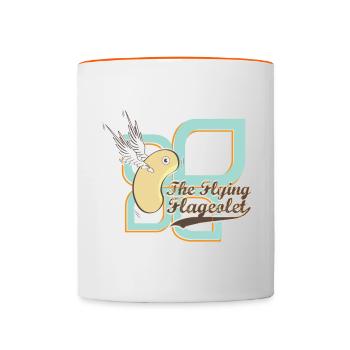flyingflageolet - Mug contrasté - blanc/orange - Devant