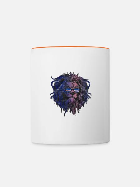 Kap Verde - Tasse zweifarbig - Weiß/Orange