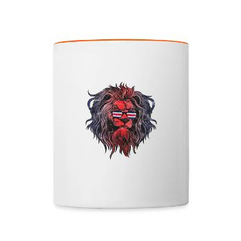 Costa Rica - Tasse zweifarbig - Weiß/Orange - Vorne