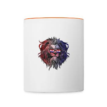 Kroatien - Tasse zweifarbig - Weiß/Orange - Vorne