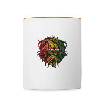 Ghana - Mug contrasté - blanc/orange - Devant