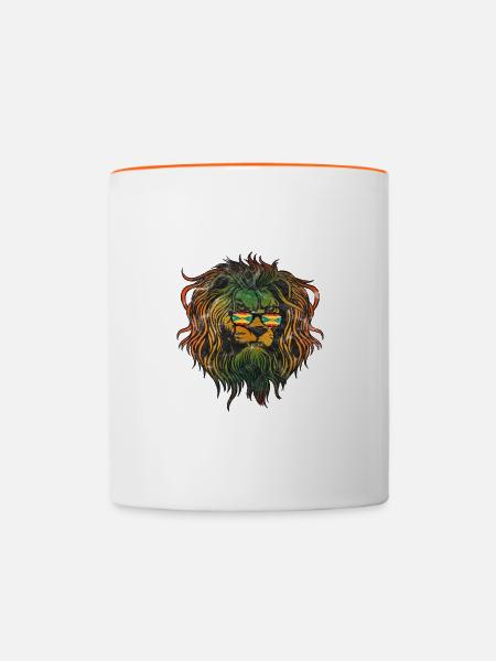 Grenada - Tasse zweifarbig - Weiß/Orange