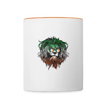 Irlande - Mug contrasté - blanc/orange - Devant