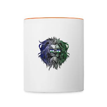Lesotho - Mug contrasté - blanc/orange - Devant