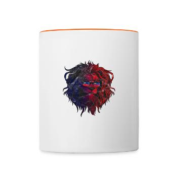 Liechtenstein - Mug contrasté - blanc/orange - Devant