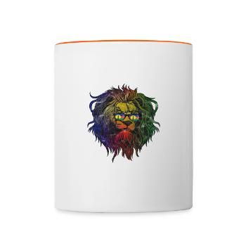 New Caledonia - Contrasting Mug - white/orange - Front