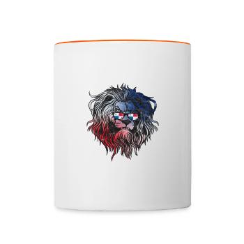 Panama - Tasse zweifarbig - Weiß/Orange - Vorne