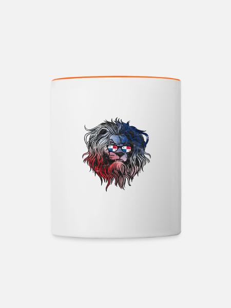 Panama - Tasse zweifarbig - Weiß/Orange