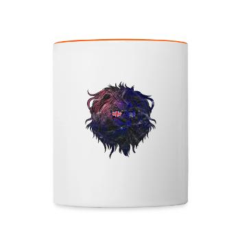 South Georgia and the South Sandwich Islands - Contrasting Mug - white/orange - Front