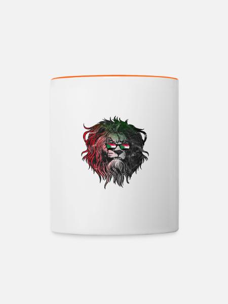 Sudan - Tasse zweifarbig - Weiß/Orange