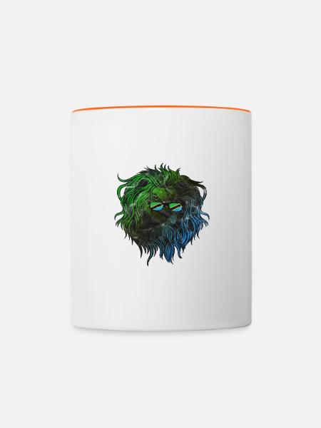 Tansania - Tasse zweifarbig - Weiß/Orange