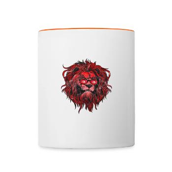 Tunesien - Tasse zweifarbig - Weiß/Orange - Vorne